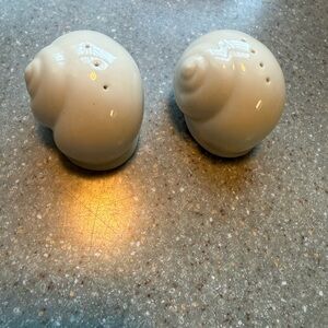 Lenox Escargot Collection snail shaped salt and pepper shakers